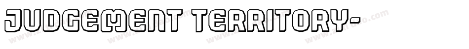 Judgement Territory字体转换
